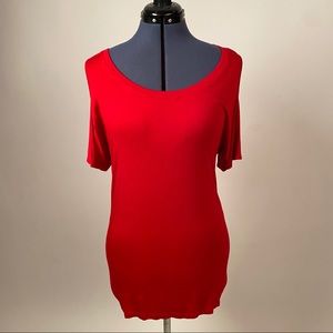 Hourglass Red Tee w/ cutouts size M